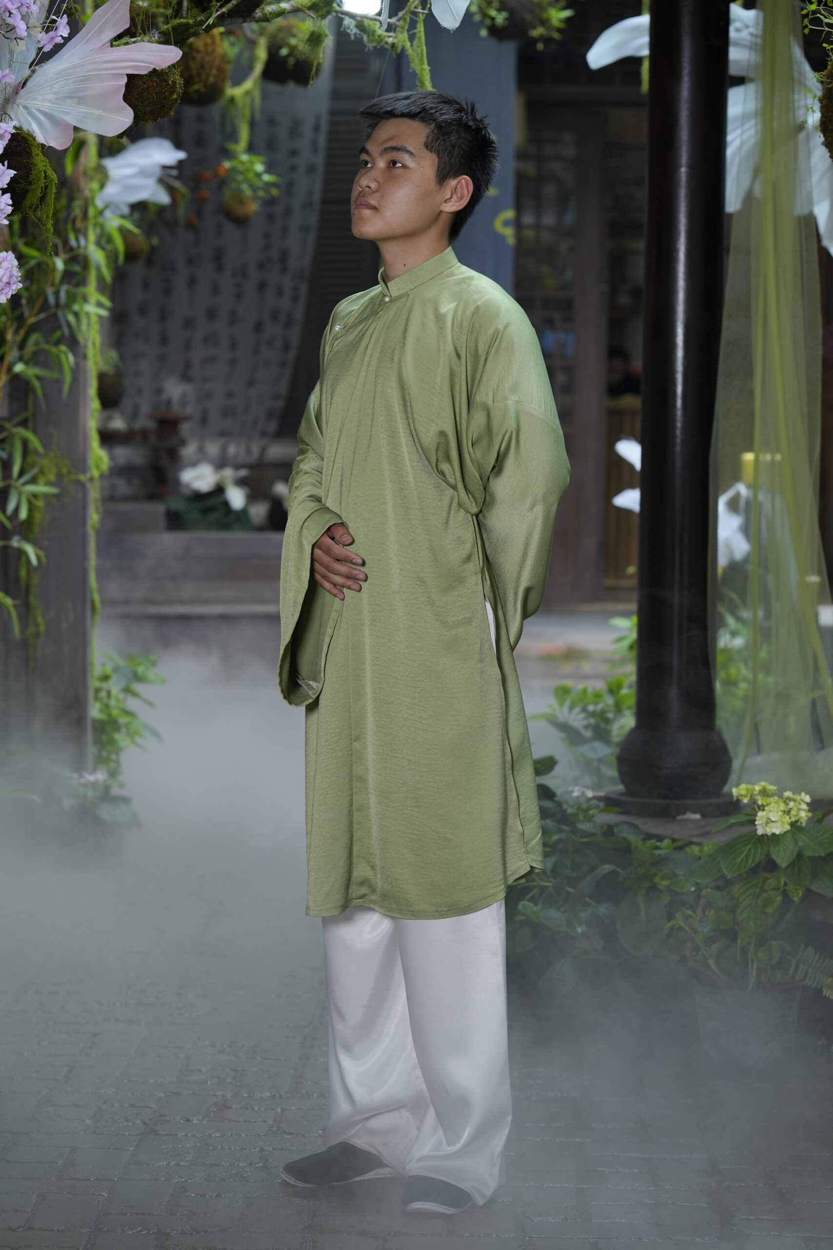 Áo Tấc Nam Xanh Lá