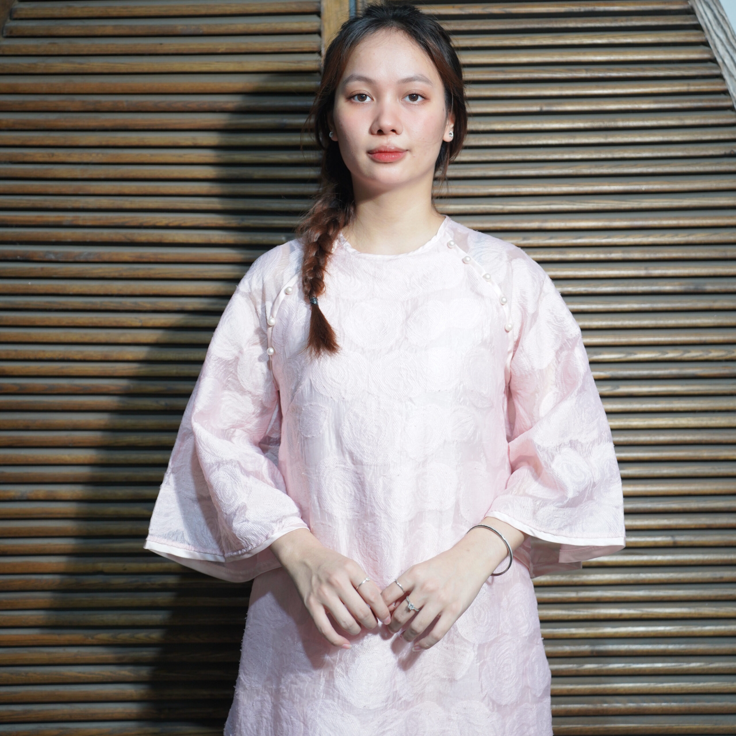 Áo Dài hồng xuông