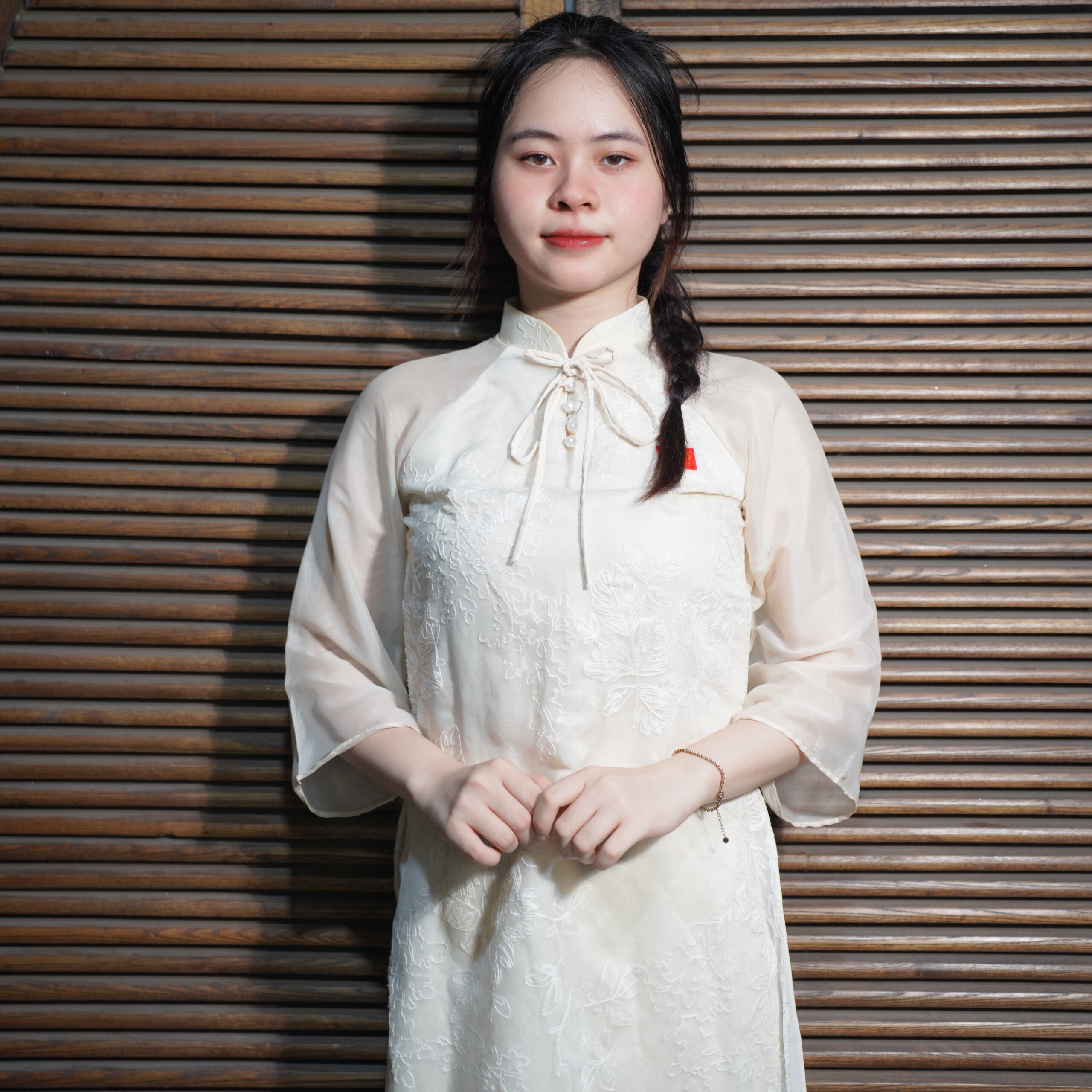 Áo Dài kem nơ